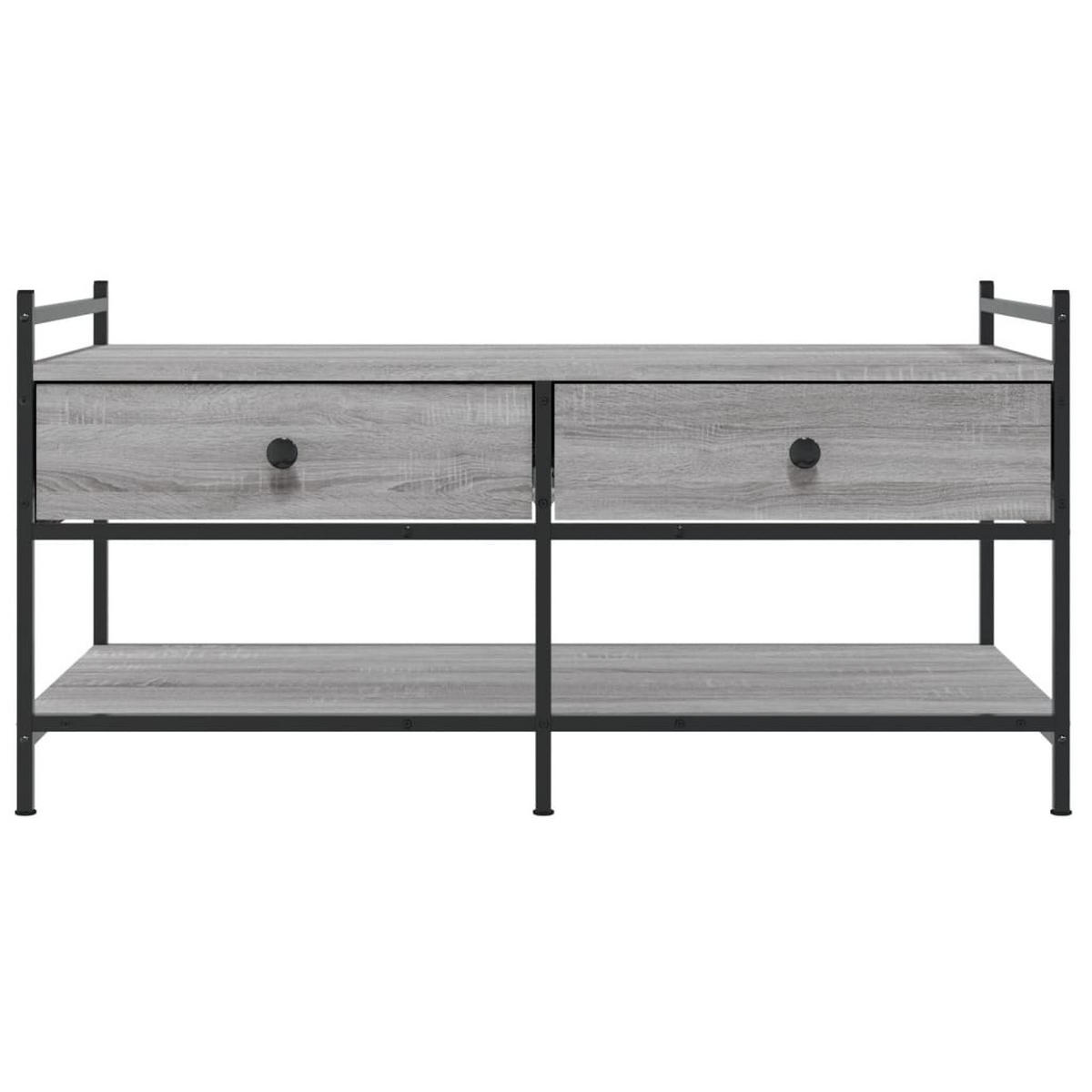 COUCHTISCH Grau Sonoma 99x50x50 cm Holzwerkstoff - Grau, Holzwerkstoff (50/99/50cm) - furnicato
