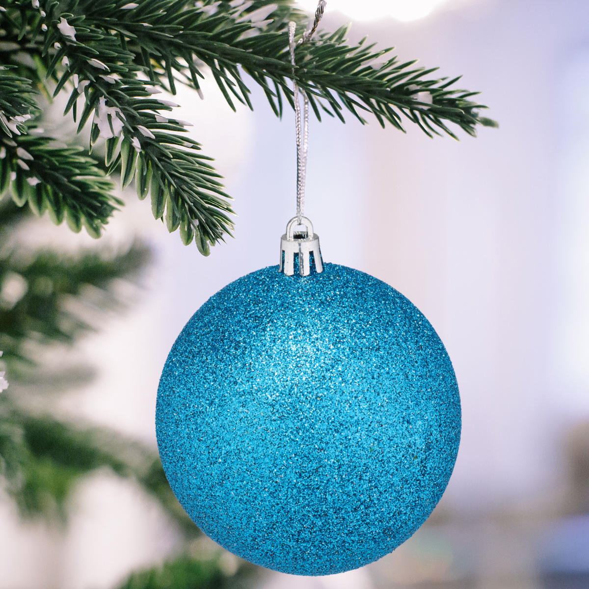 WEIHNACHTSKUGELN-SET 110-tlg. - Türkis, Kunststoff (8/9/8cm) - Relaxdays