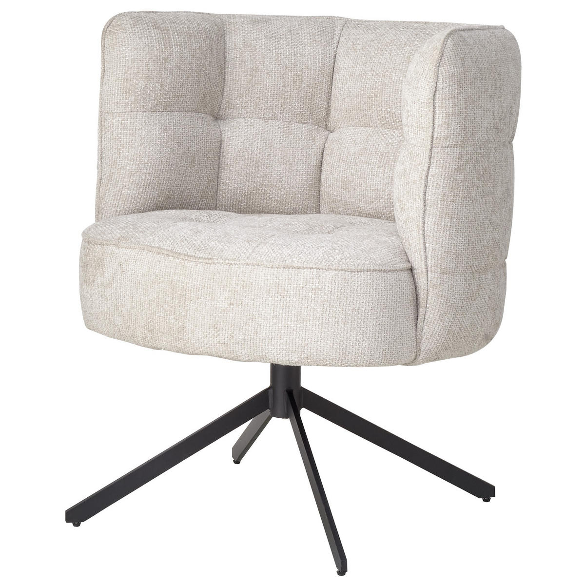 ESSZIMMERSTUHL Odin Beige 67/73/80cm - Beige, Textil (73/80/67cm) - PTMD Collection