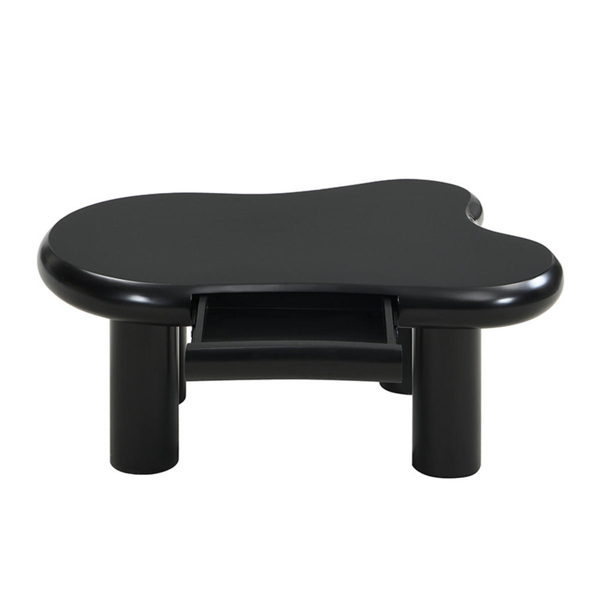 COUCHTISCH Cloud-Form MDF LED 16-Farben Schublade Modern Schwarz - Schwarz, Holz (40.64/35.56/35.56cm) - FLIEKS