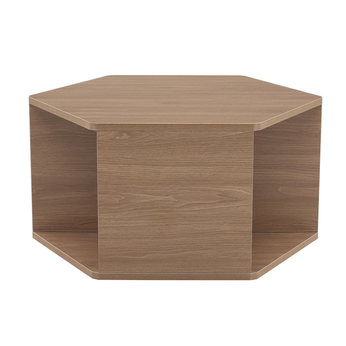 COUCHTISCH 79/69,4/40 cm Tiefes Pfirsichfarben mit Zylindrischen Beinen aus MDF - Braun, Holzwerkstoff (79/69.4/48cm) - OKWISH