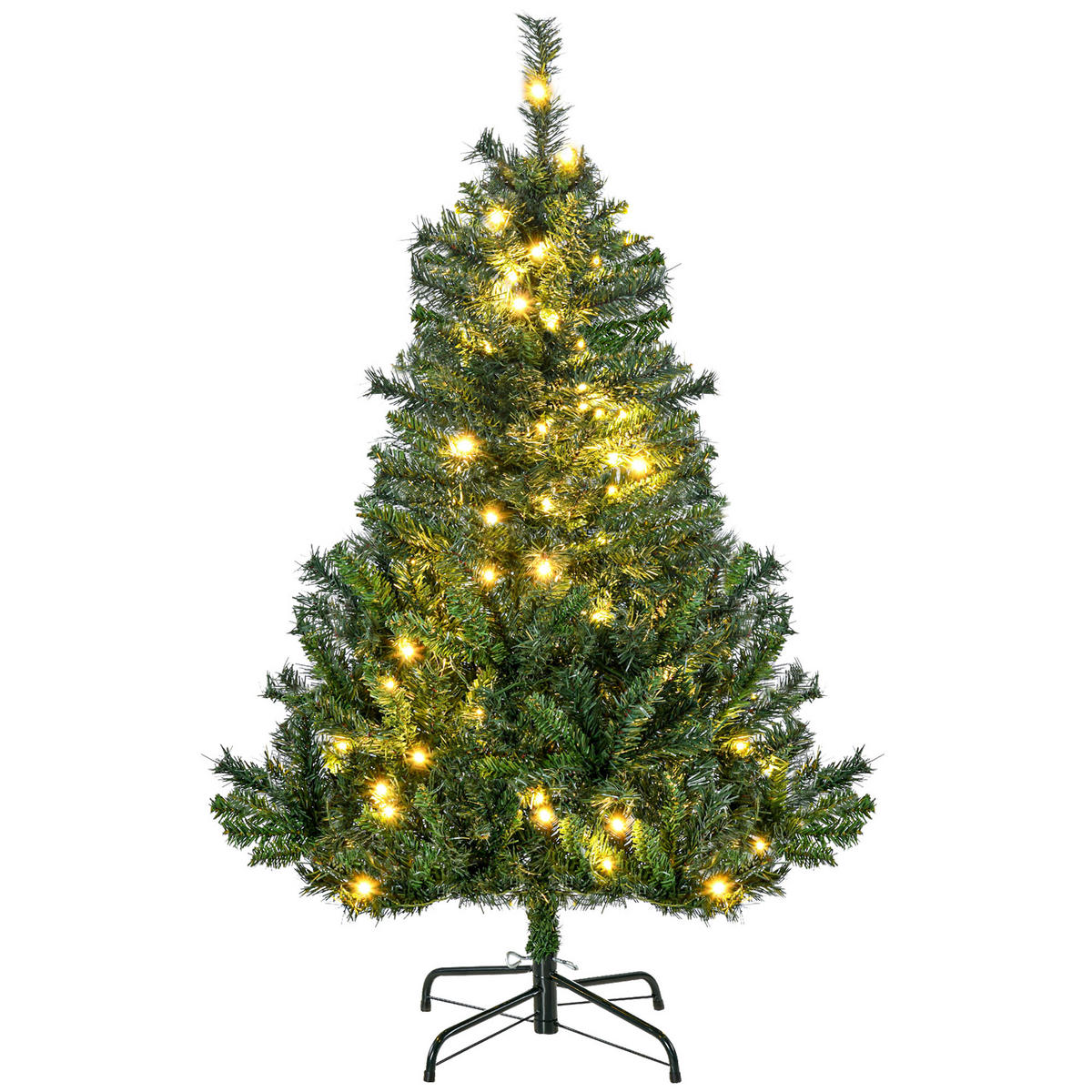 WEIHNACHTSBÄUME Grün 75.0/75.0/120.0cm - Grün, Kunststoff (120cm)