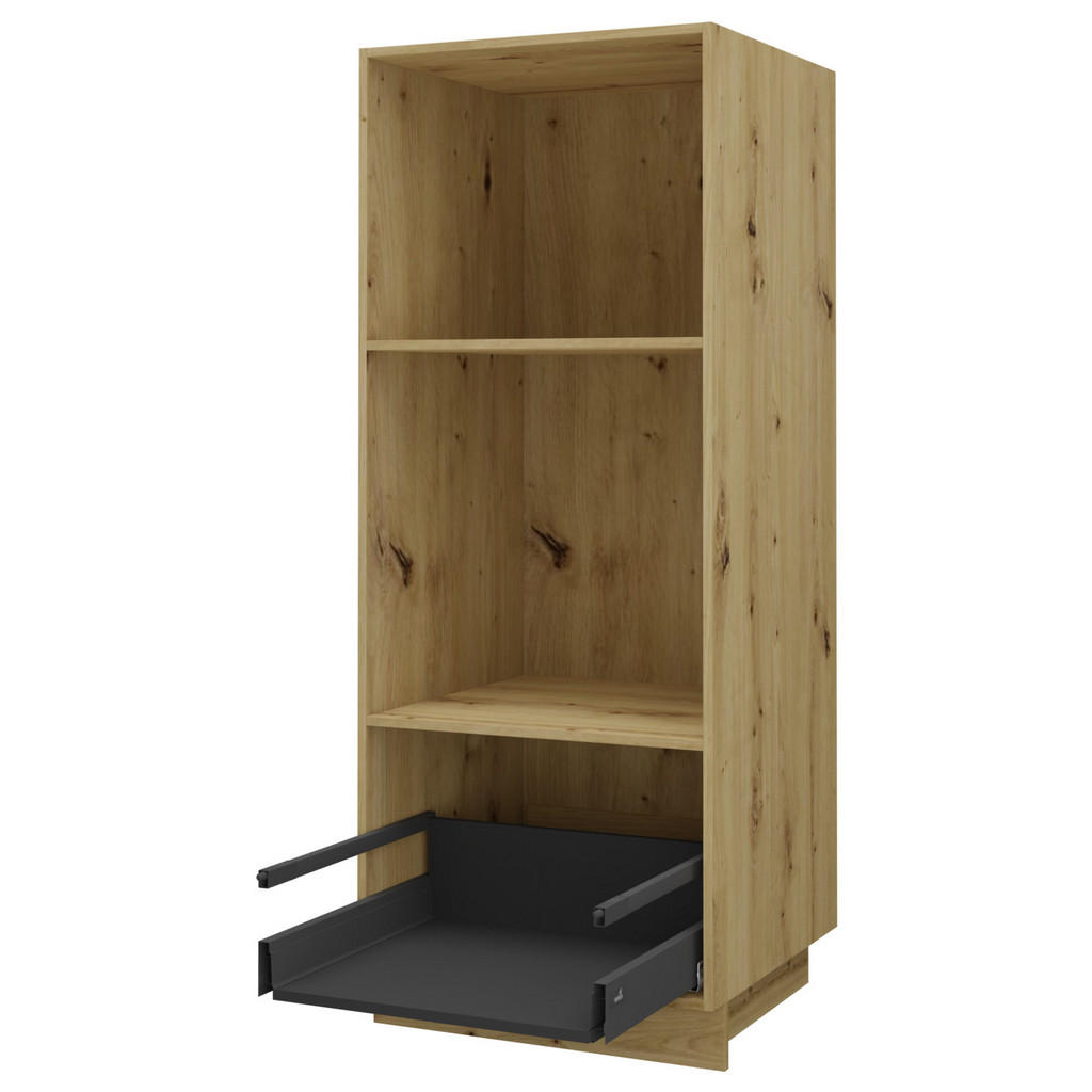Thumbnail - Feldmann-Wohnen Backofenhochschrank, Mintgrün, Eiche Artisan, Holz, 1 Schubladen, Rechteckig, 60x154x59 cm, Küchen, Küch...