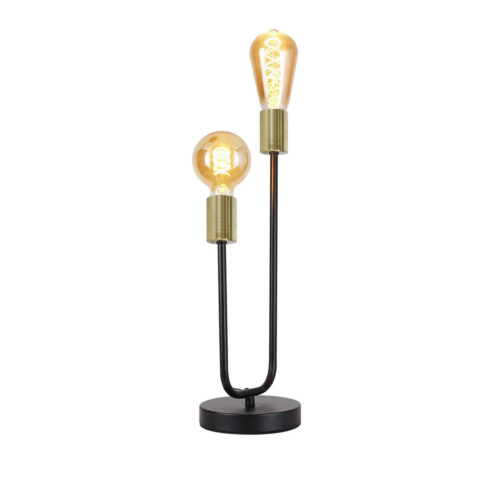 TISCHLEUCHTE Offenbach 14/14/45 cm - Schwarz, Metall (14/14/45cm) - Nettlife