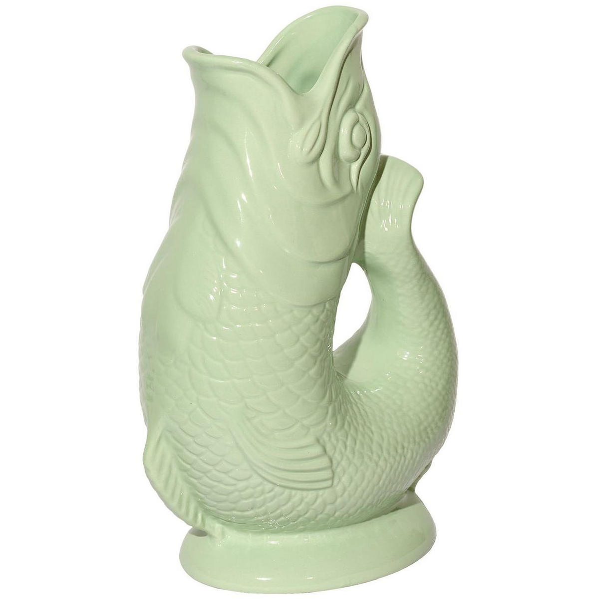 KARAFFE mit „Gluck-Gluck“-Geräusch 27,5/17/9,5 cm - Mintgrün, Keramik (1.2L) - Gluckigluck