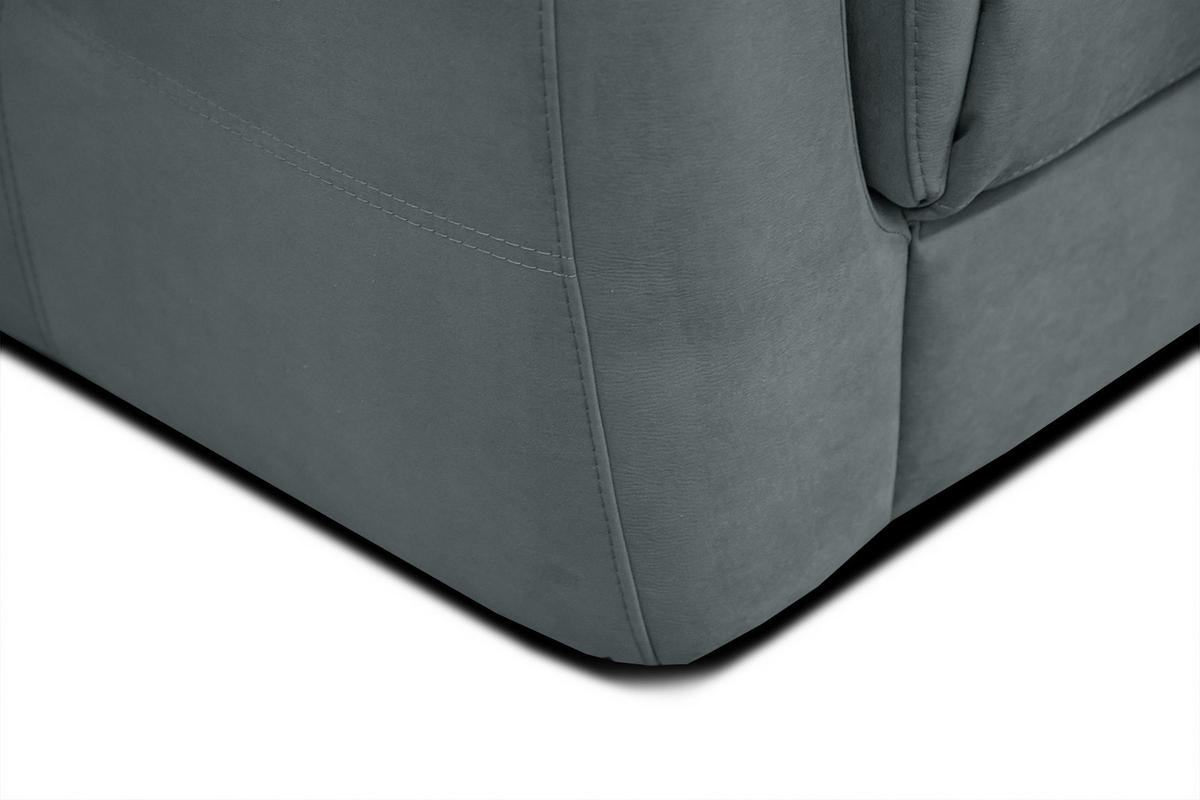 SOFA JONES 2-Sitzer, blaugrau - Blaugrau, Holzwerkstoff/Textil (166/102/99cm) - Courtois Laville