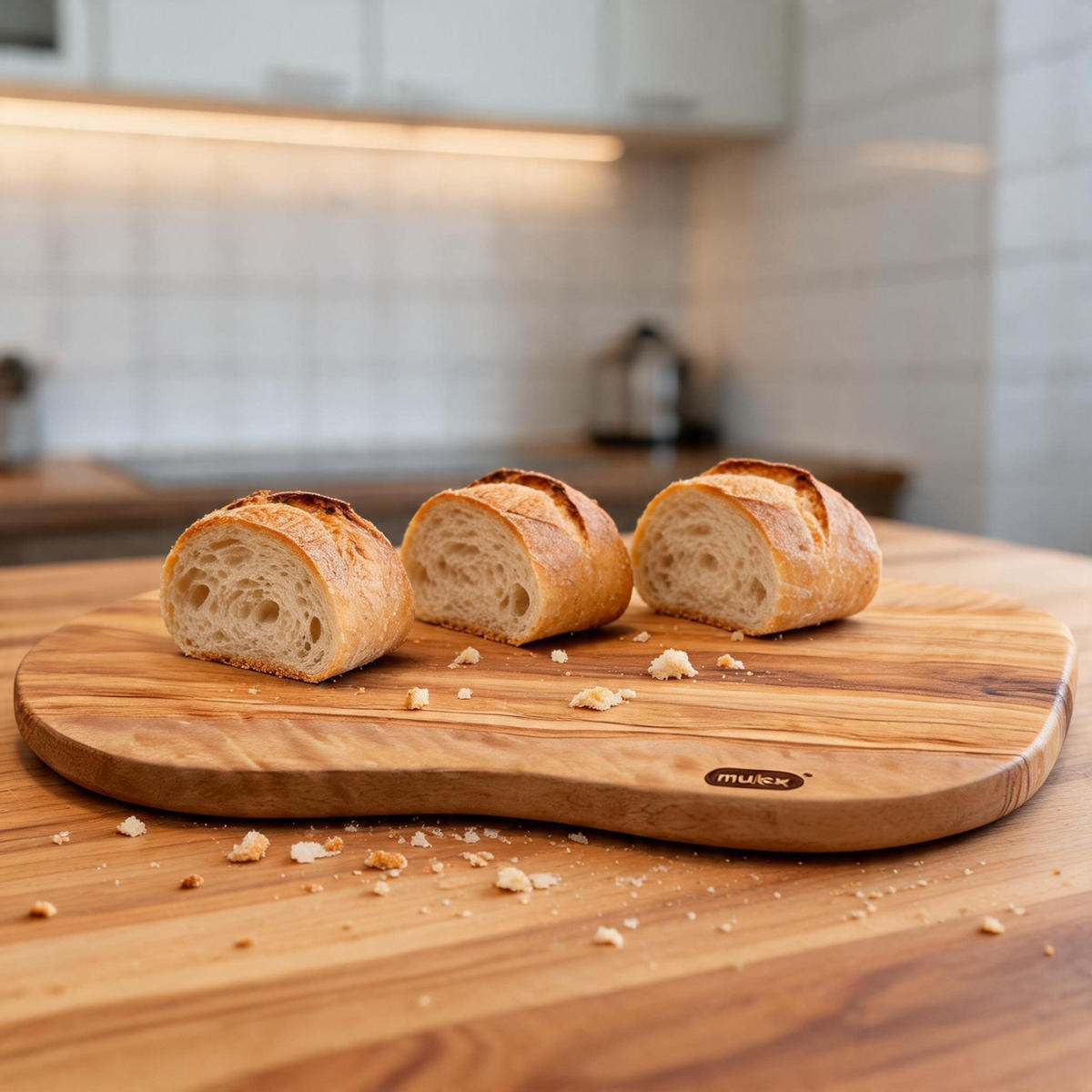 SCHNEIDE-UND SERVIERBRETT Toscana - Braun, Holz (18/29cm) - Mulex