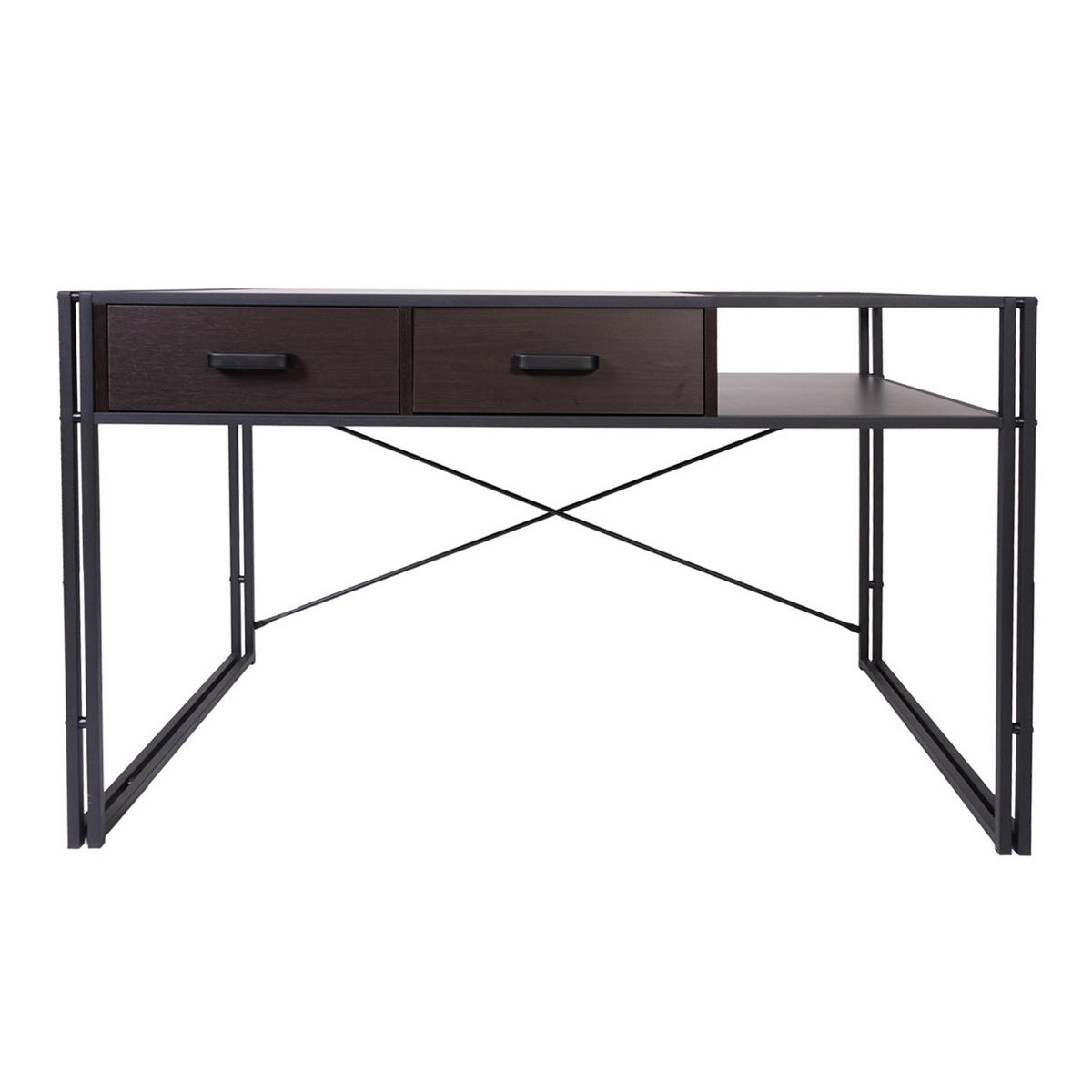 SCHREIBTISCH rechteckig Dunkelbraun - Dunkelbraun, Holzwerkstoff (76/120/73cm) - MCW