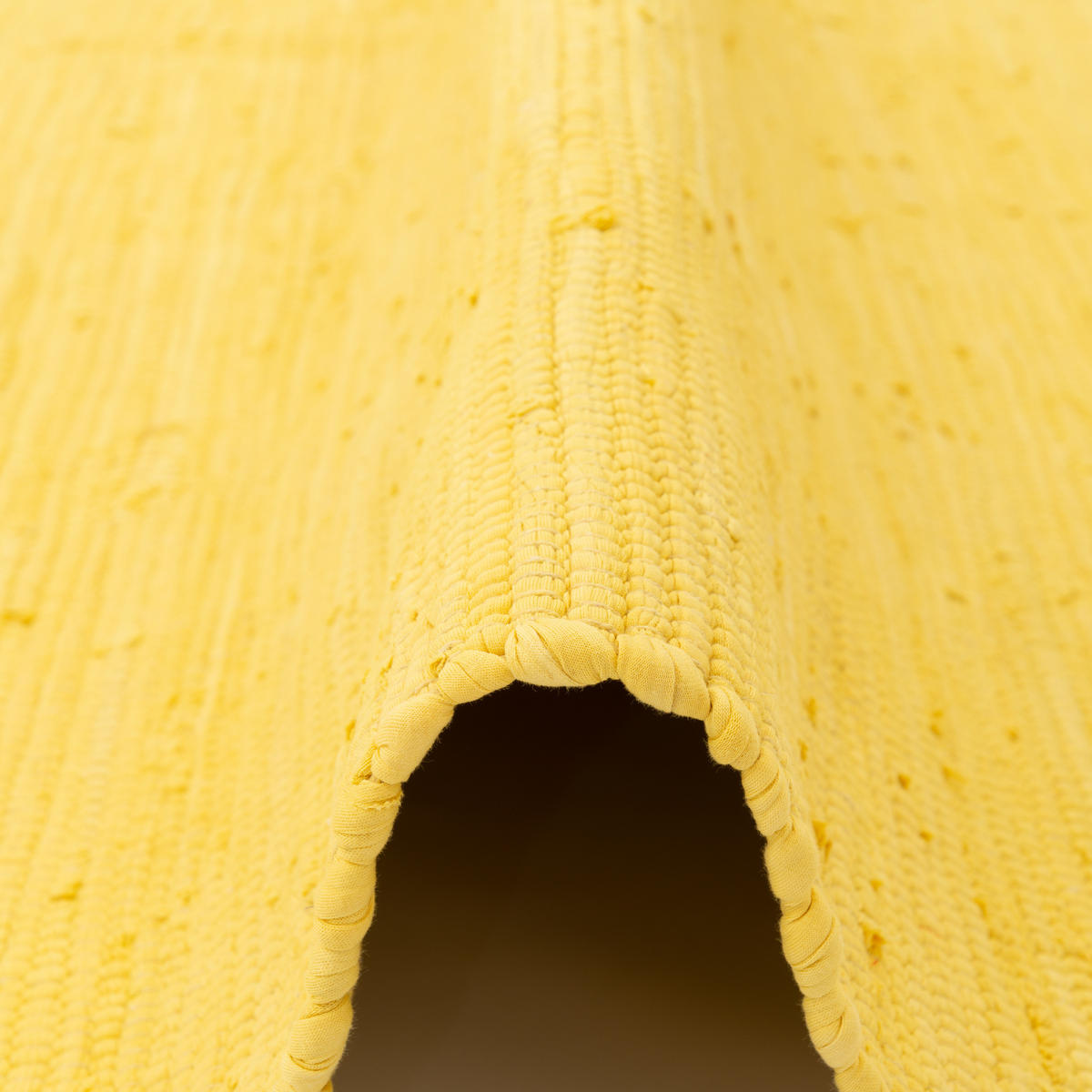 BAUMWOLLE NATUR TEPPICH LÄUFER JOLLY COTTON - Gelb, Textil (70/140cm) - Pergamon