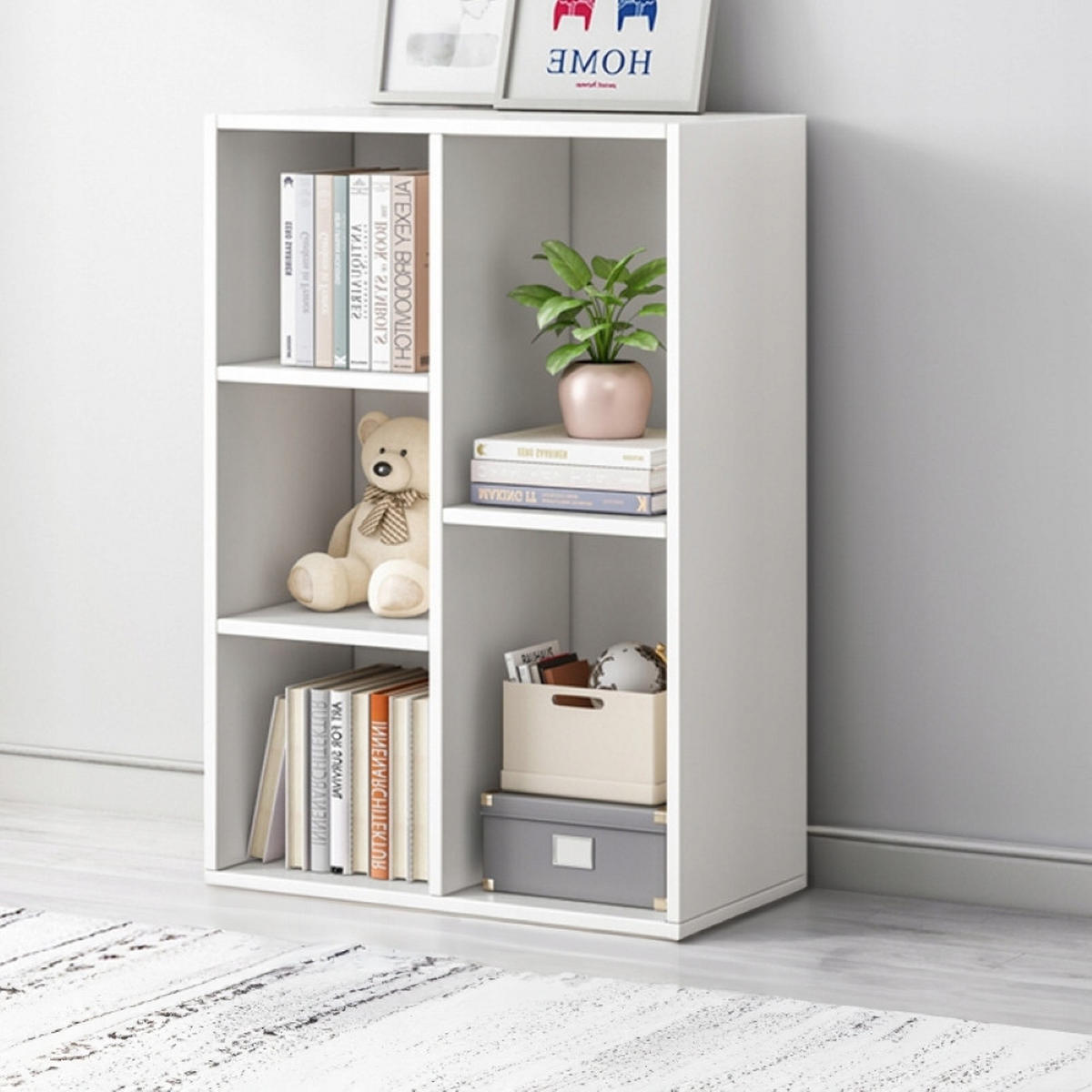 BÜCHERREGAL, Weiß, 50/80/24 cm - Weiß, Holzwerkstoff (50/80/24cm)