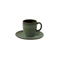 KAFFEETASSE MIT UNTERTASSE Lave Vert 190 ml - Grün, Keramik (15.2/9.9/15.3cm) - like.Villeroy & Boch