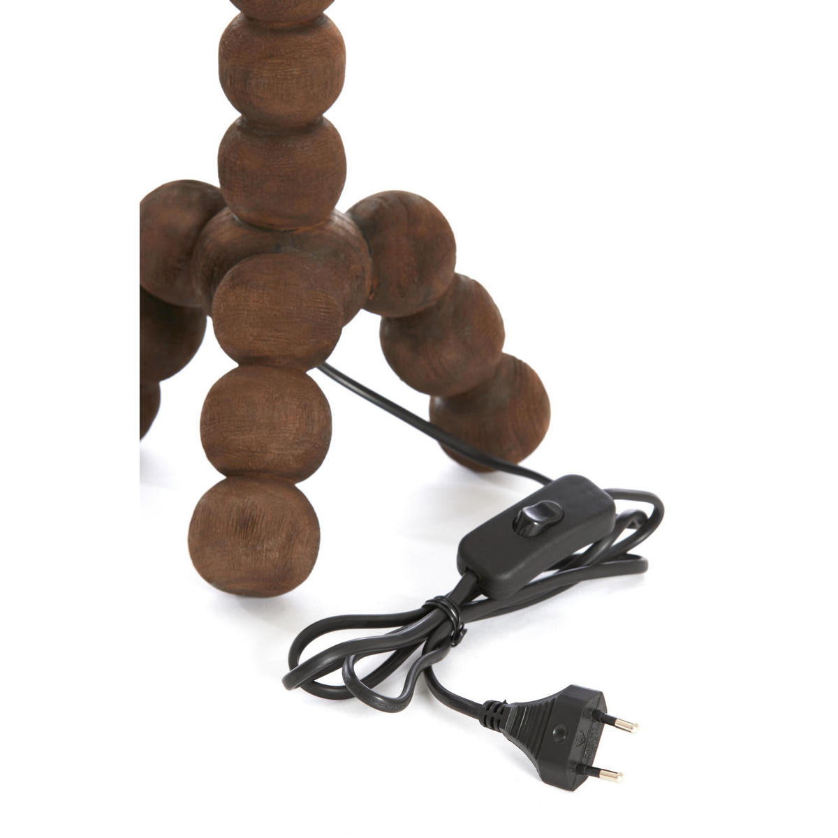 LAMPENFUSS Veglio Braun 20/20/40 cm - Braun, Holz (20/20/40cm) - Light & Living