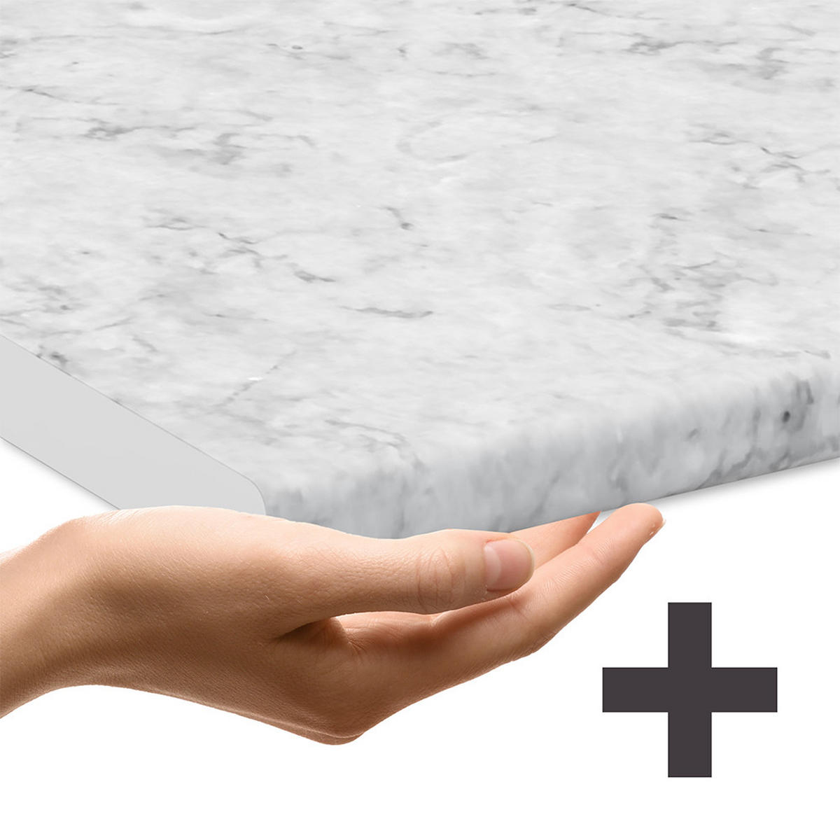 KÜCHENUNTERSCHRANK R-Line Beton 40 cm mit Schubladen, AP Marmor - Honigeiche/Schieferfarben, Holzwerkstoff (40/81.6/60cm) - Vicco
