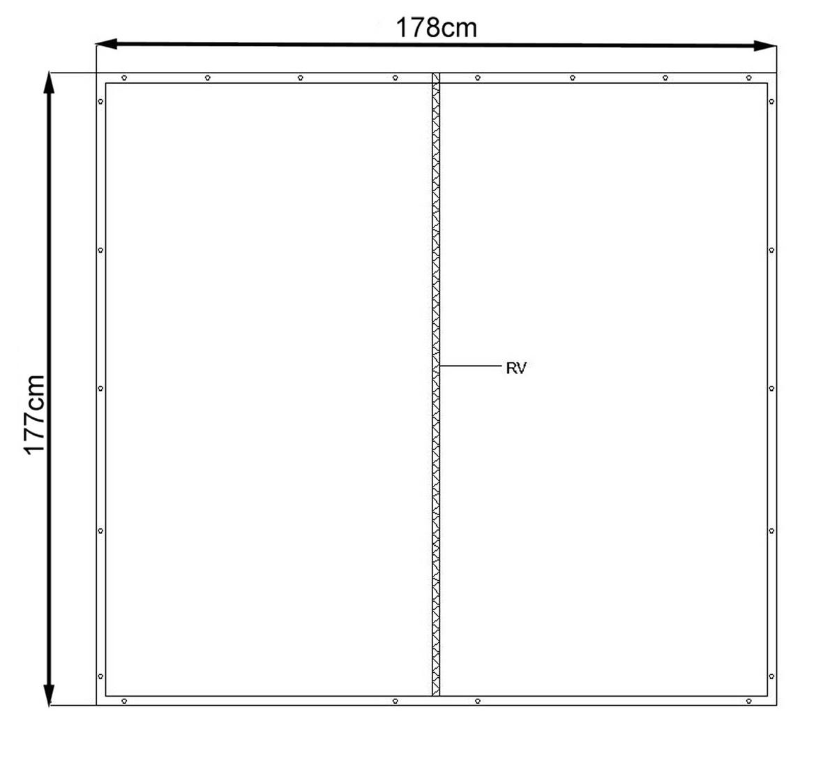 WETTERSCHUTZ Rückwand 178/177 cm für Kaminholzregal 185/185 cm Transparent - Transparent, Kunststoff (178/177/1cm) - QUICK STAR