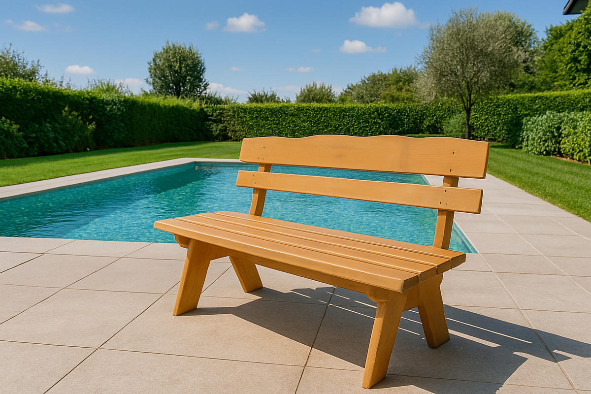 GARTENBANK Drieburg 2-Sitzer 120cm aus Kiefer massiv - Braun, Holz (120/82/60cm) - TPFGarden