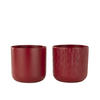 BLUMENTOPF GEN - Keramik - Rot - XL - 2er Set - Ø 20,5 cm - Rot, Keramik (20.5/20cm) - J-Line
