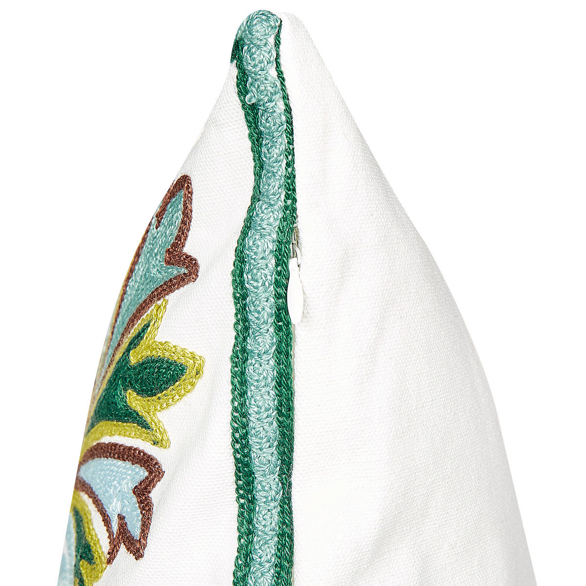 DEKOKISSEN 2er-Set Grün 45/45 cm Elanite - Grün, Textil (45/45cm) - Beliani