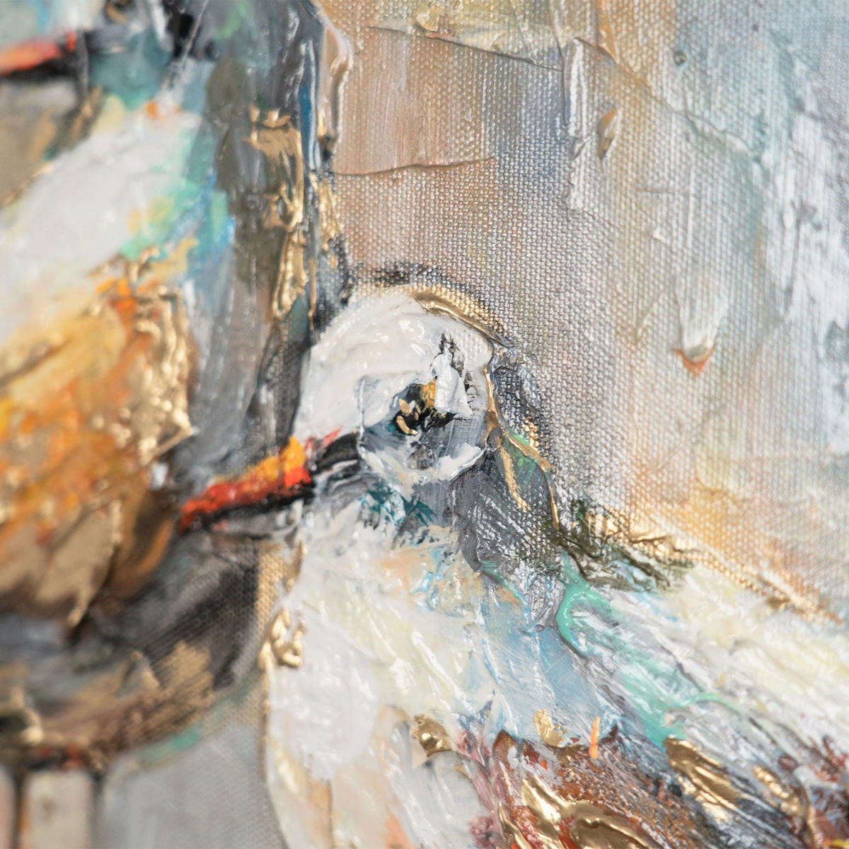 GEMÄLDE Harmonien der Küste Schattenfugenrahmen Weiß 120x80 cm - Weiß, Holz (120/80cm) - YS-art gallery