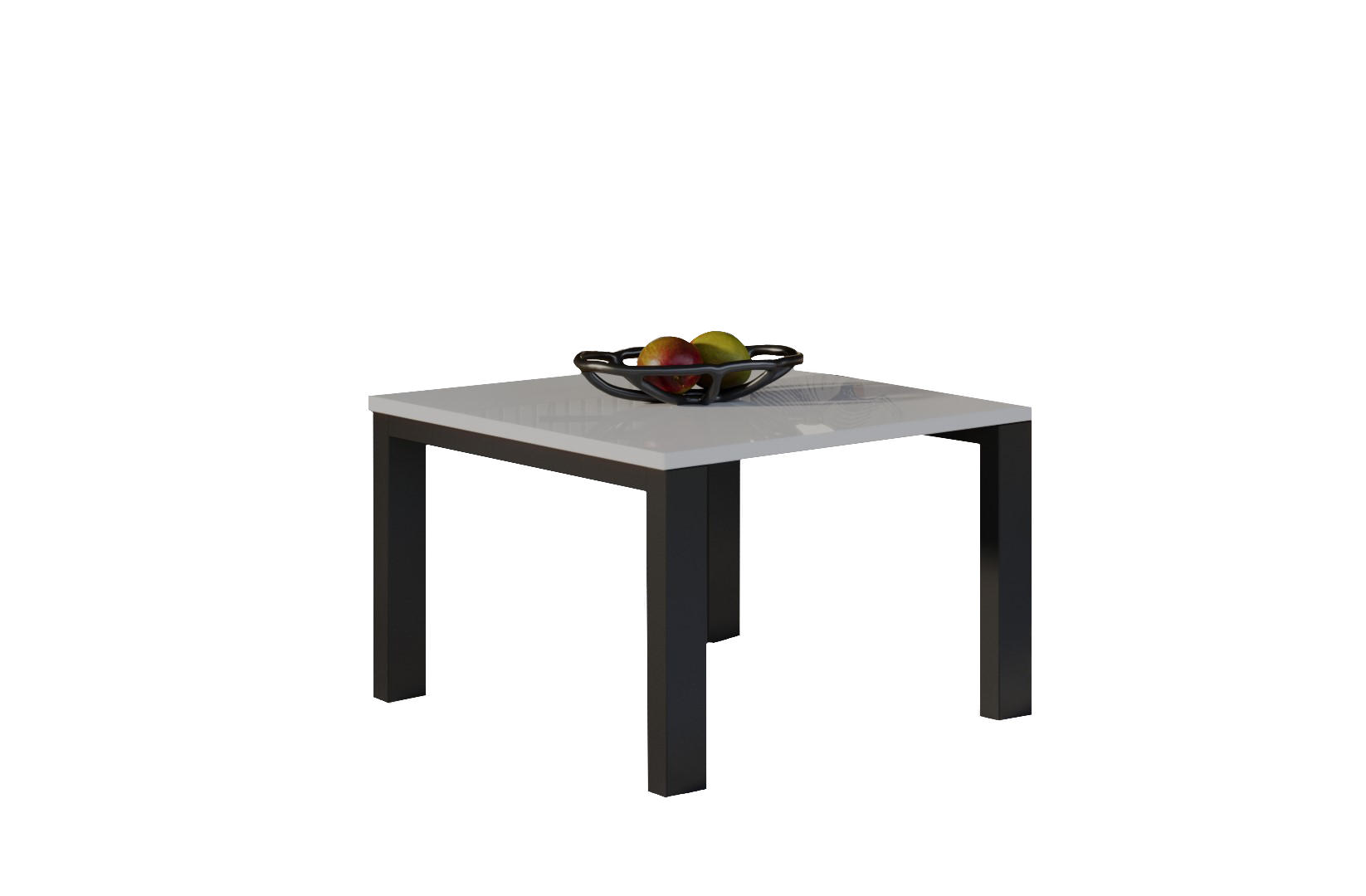 Endo-Moebel Couchtisch Weiß Hochglanz 80x55x80 cm