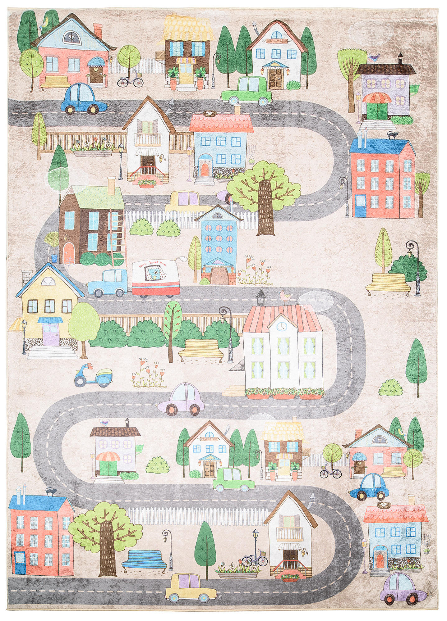 TEPPICH EMMA Creme 140/200 cm - Creme, Kunststoff (140/200cm) - Tapiso