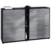 SCHUHSCHRANK Today Fronten in Avola-Anthrazit - Anthrazit, Holzwerkstoff (155.5/95/28cm) - Vladon