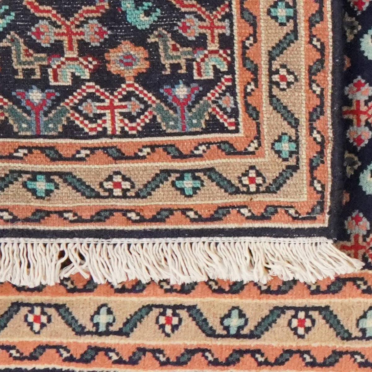 LÄUFER Orient handgeknüpft Assadabad Blau 237/71 cm Schurwolle - Blau, Textil (71/237cm) - Looma