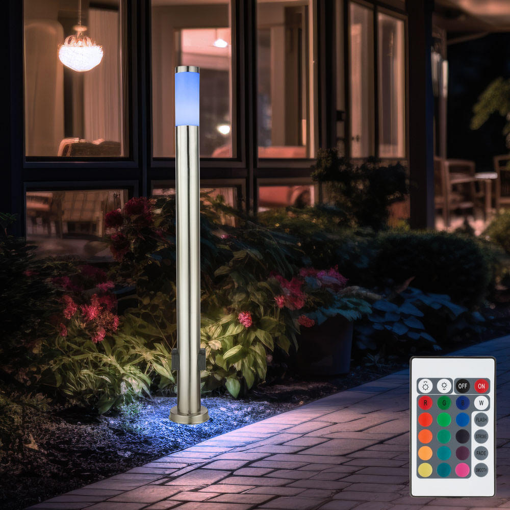 LED STEHLEUCHTE Silber Opal - Silberfarben, Metall (13.1/13.1/110cm)