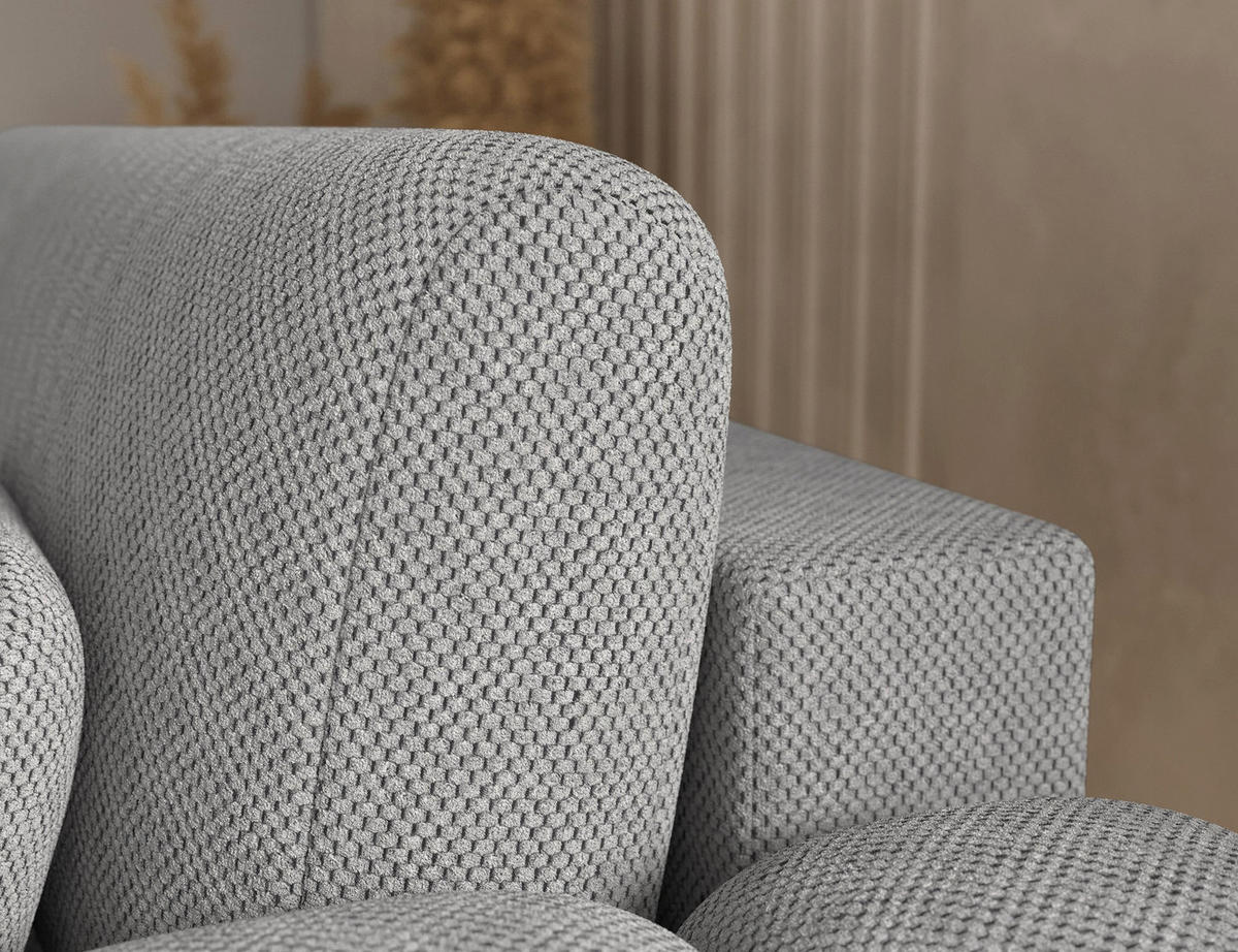ECKSOFA COVELION L-Form – Schlaffunktion, Bettkasten, Wellenfederung, HR-Kaltschaum, inkl. Kissen, moderner Wohnkomfort - Grau, Kunststoff (167/260cm) - Wohnideebilder