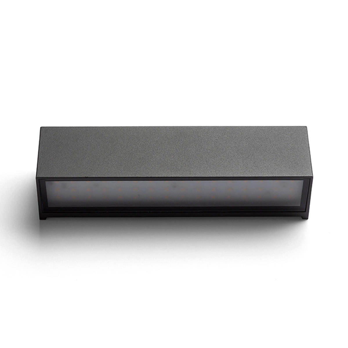 AUSSENLEUCHTE CAMARGUE Anthrazitgrau Glas satiniert 6 W IP65 - Grau, Glas (22/53/55cm) - Rendl