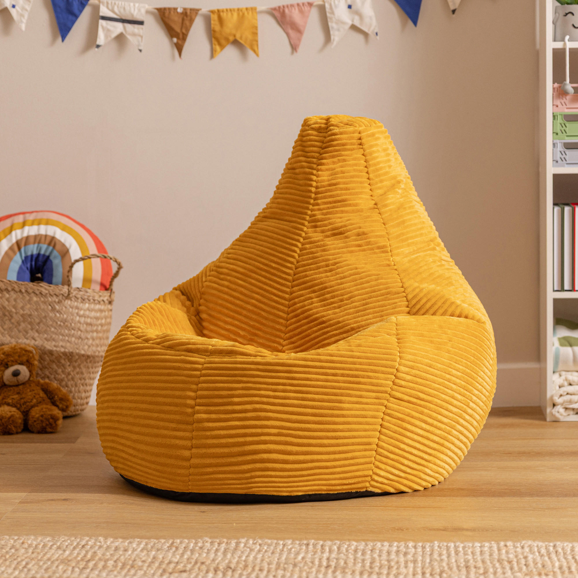 KINDERSITZSACK Sessel Dalton - Gelb, Textil (69/59/65cm) - icon