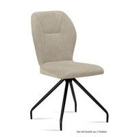 ESSZIMMERSTUHL (2er-Set) Dinnie 51x92x60 Schwarz/Natur - Schwarz/Naturfarben, Kunststoff (60/92/51cm) - 58aufmkessel