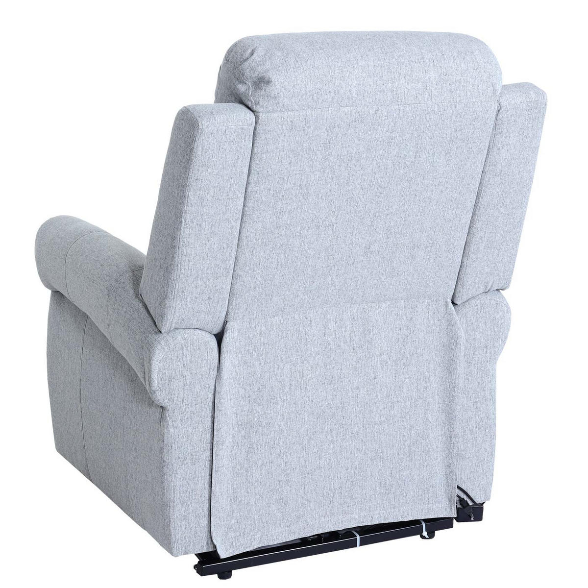 MASSAGESESSEL HxBxT 144x83x83cm Sitzhöhe 50cm Stoff/Textil Hellgrau Sessel - Hellgrau, Textil (83/144/83cm) - BERLINLODGE