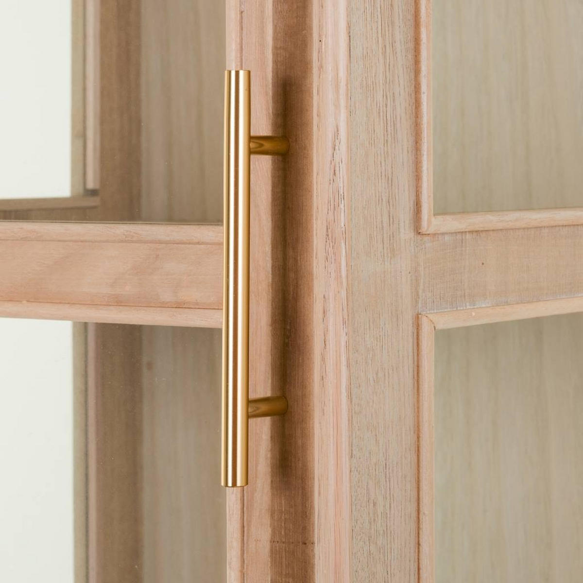 VITRINE aus Holz 47x41x174 cm - Braun, Holz (46.5/173.5/40.5cm) - Wanderlust