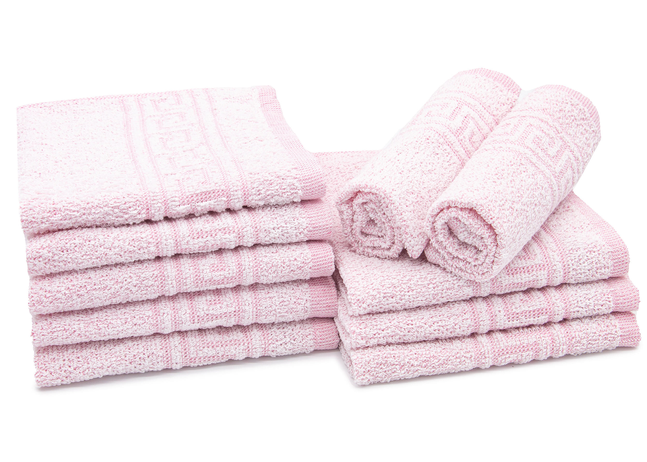 SEIFTÜCHER, 10er-Set, 30x30 cm, 70% Baumwolle, 30% Polyester, Rosa - Rosa, Textil (30/30cm) - Zollner