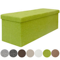 SITZBANK Faltbar, 110/38/38 cm, mit 2 Trennwänden, 120 Liter, Grün - Grün, Kunststoff (38/38/110cm) - Dunedesign