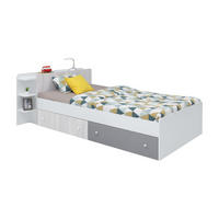 RAHMENBETT – 224 x 114 cm – COMO System – Grau - Grau, Holzwerkstoff - hi-markt