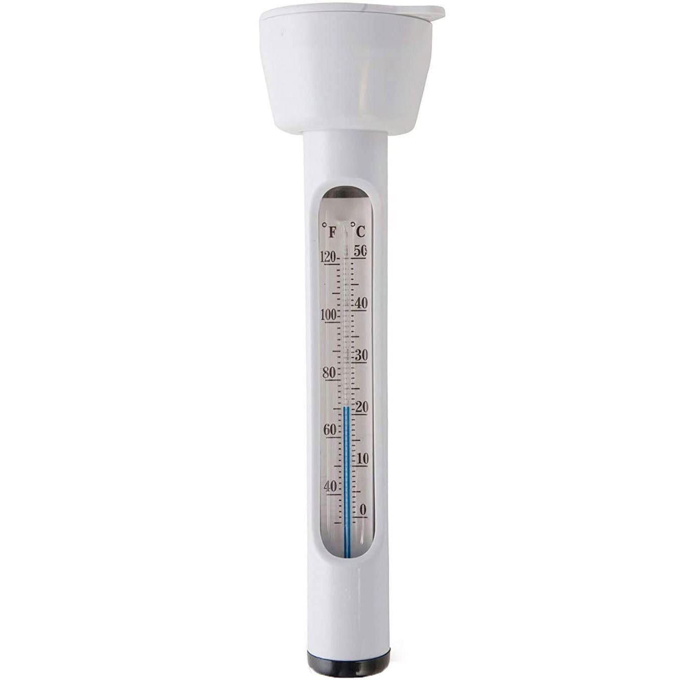 POOL-THERMOMETER 24 cm schwimmend weiß - Weiß, Kunststoff (4.8/24/7.3cm)