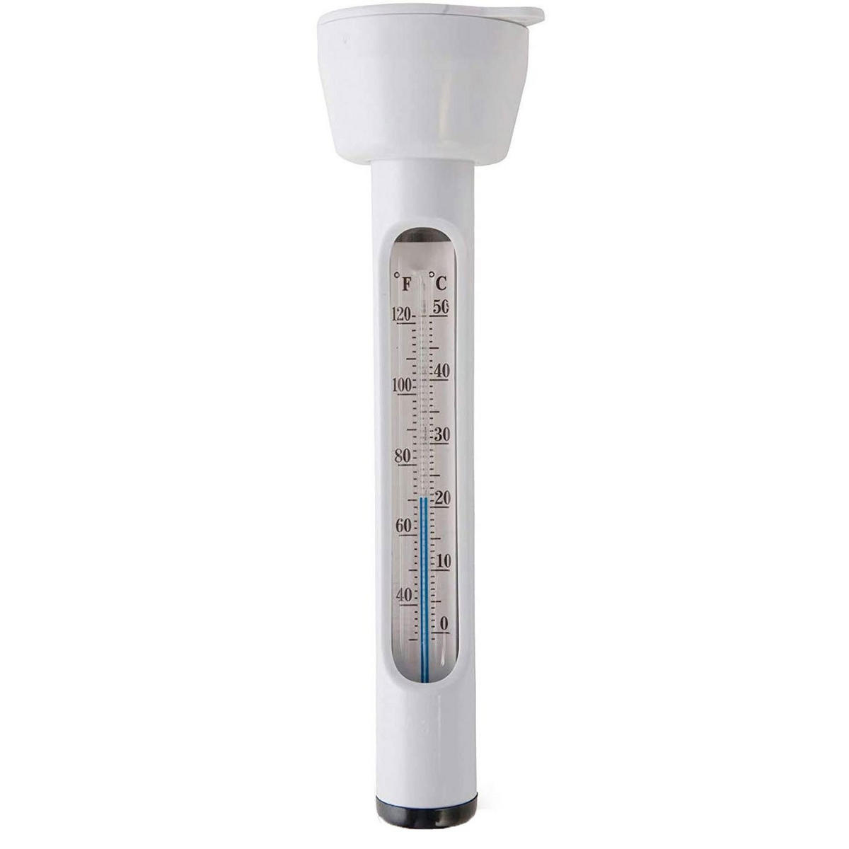 POOL-THERMOMETER 24 cm schwimmend weiß - Weiß, Kunststoff (4.8/24/7.3cm)