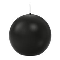 KUGELKERZEN Schwarz Ø 80 mm, 6 Stück - Schwarz, Paraffin (8/8/8cm) - Wiedemann Kerzen