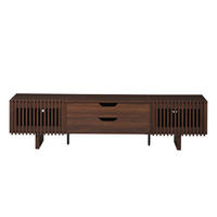 TV-SCHRANK 180/40/45 cm Nussbaum dunkel mit 2 Schubladen und 2 Türen - Nussbaumfarben, Holzwerkstoff (180/45/40cm) - Oxeza