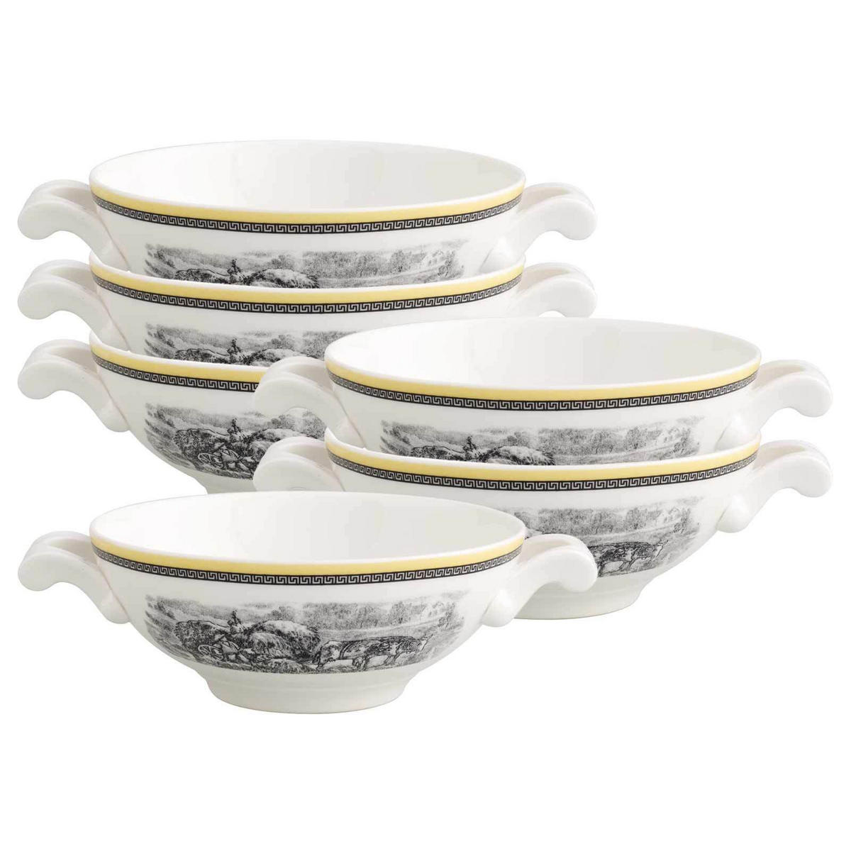 SUPPENTASSEN Audun Ferme bunt 400 ml 6er Set - Multicolor, Keramik (0.4L) - Villeroy & Boch