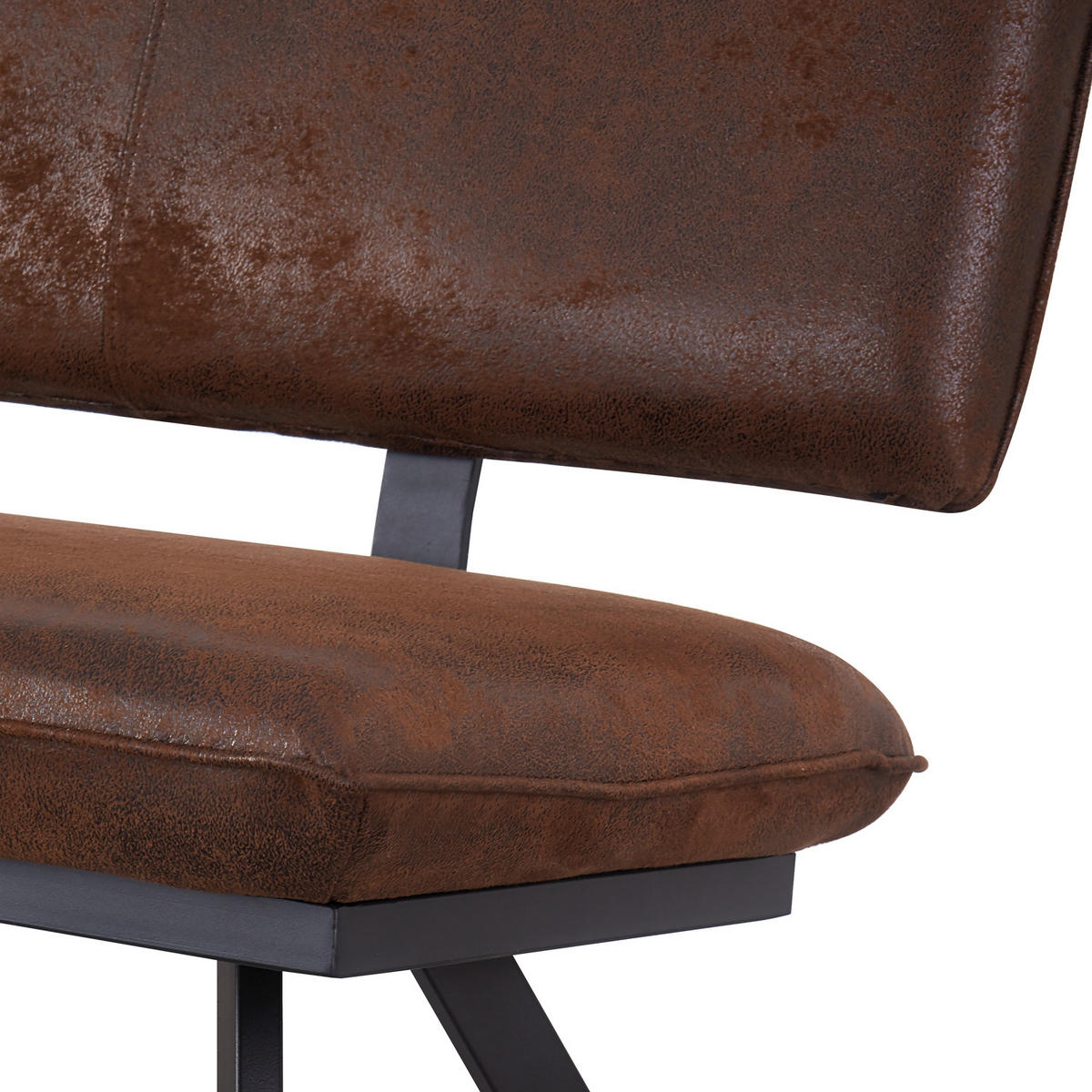 SITZBANK JUNA 160/57/86 cm Braun - Braun, Textil/Metall (160/86/57cm) - B&D Home