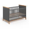 BABYBETT Malia Grau/Artisan 70x140 cm - Hellgrau/Grau, Holzwerkstoff - VitaliSpa