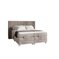 BOXSPRINGBETT Elektrisch Vidal - Graubraun, Holzwerkstoff/Textil (180/200cm) - Fun Möbel
