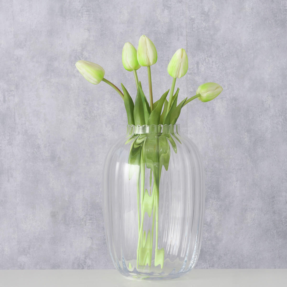 VASE Glas Trial 19 cm - Transparent, Glas (18/28cm) - Boltze Home