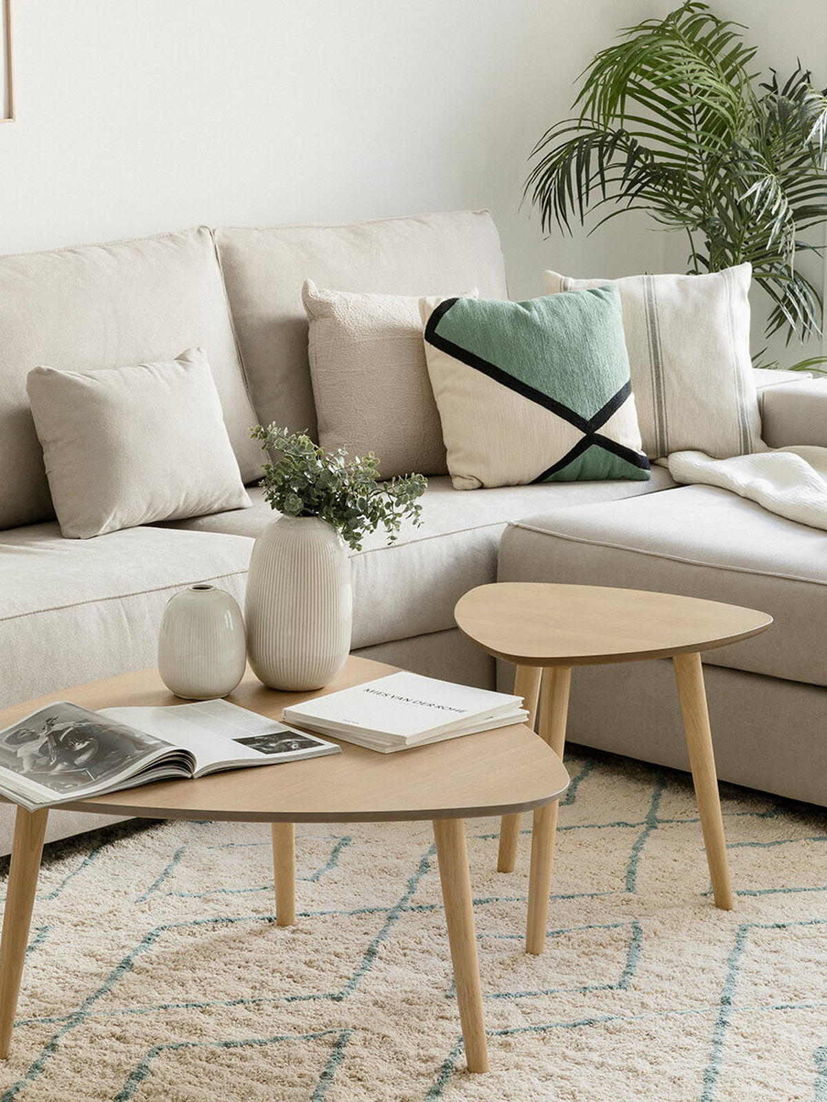 COUCHTISCH Onoh Natur 85 cm x 40 cm - Braun, Holz (83/85/40cm) - Kenay Home