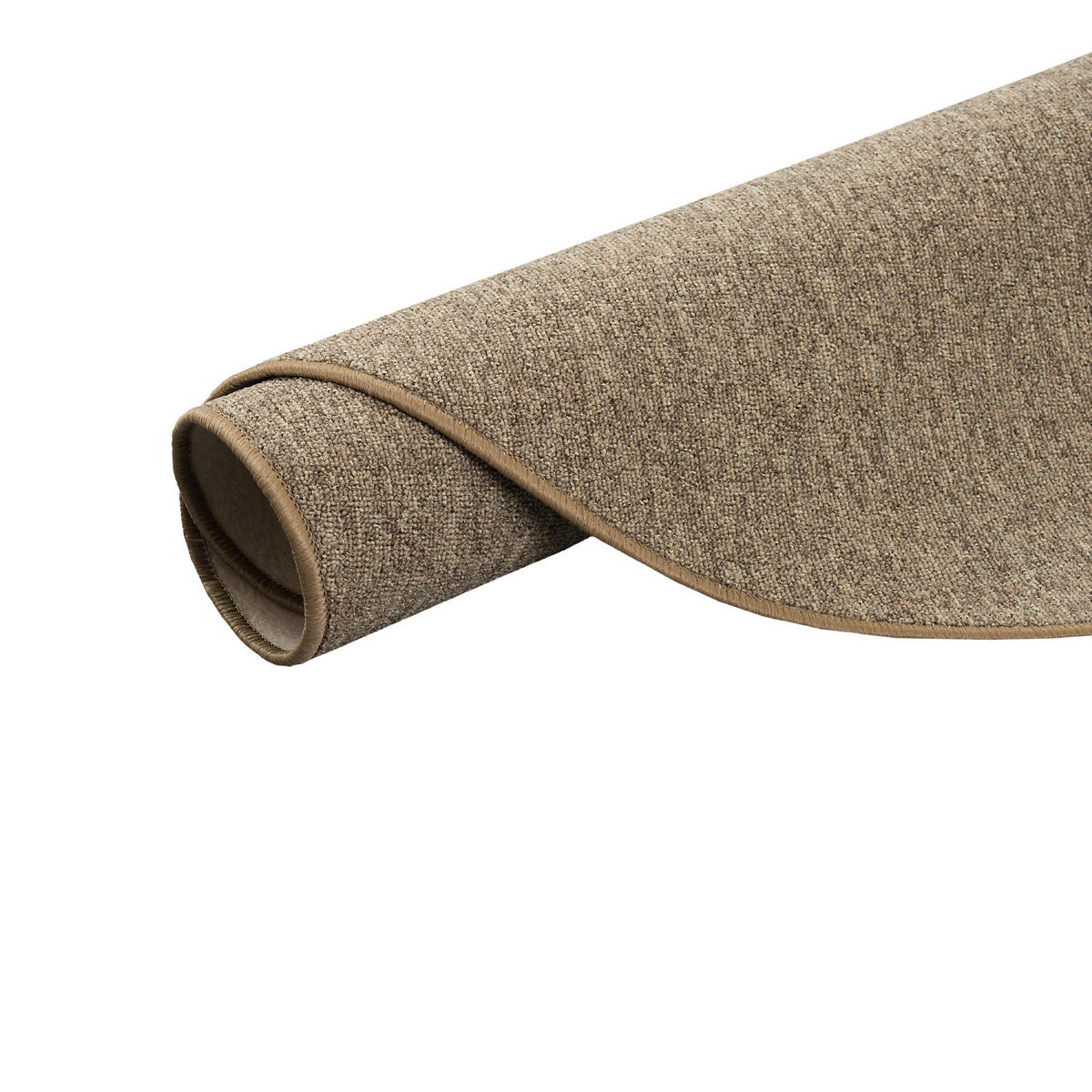 FEINSCHLINGEN VELOUR TEPPICH STRONG RUND - Nussbaumfarben, Textil (200/200cm) - Snapstyle