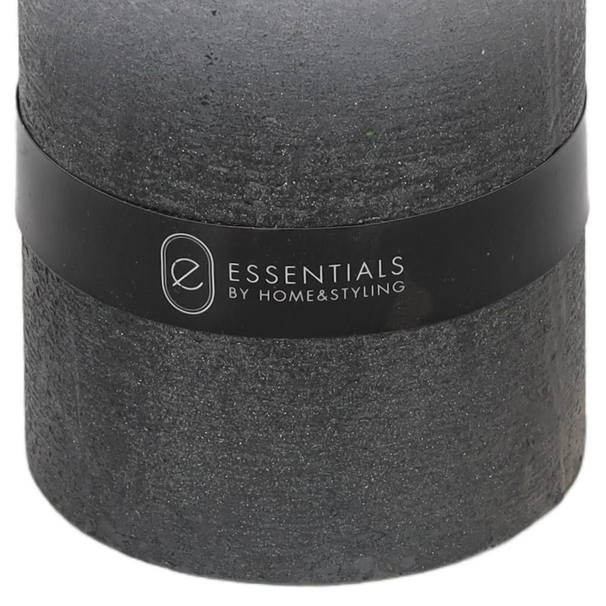 KERZE Dip Dye 7/7/10 cm - Grau, Paraffin (7/10/7cm) - Home Styling Collection