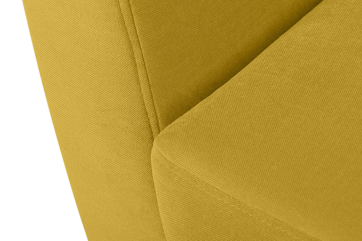 SESSEL TAGIO Massivholz-Beine, Gelb - Gelb/Braun, Buchenholz/Textil (86/80/88cm) - KONSIMO®