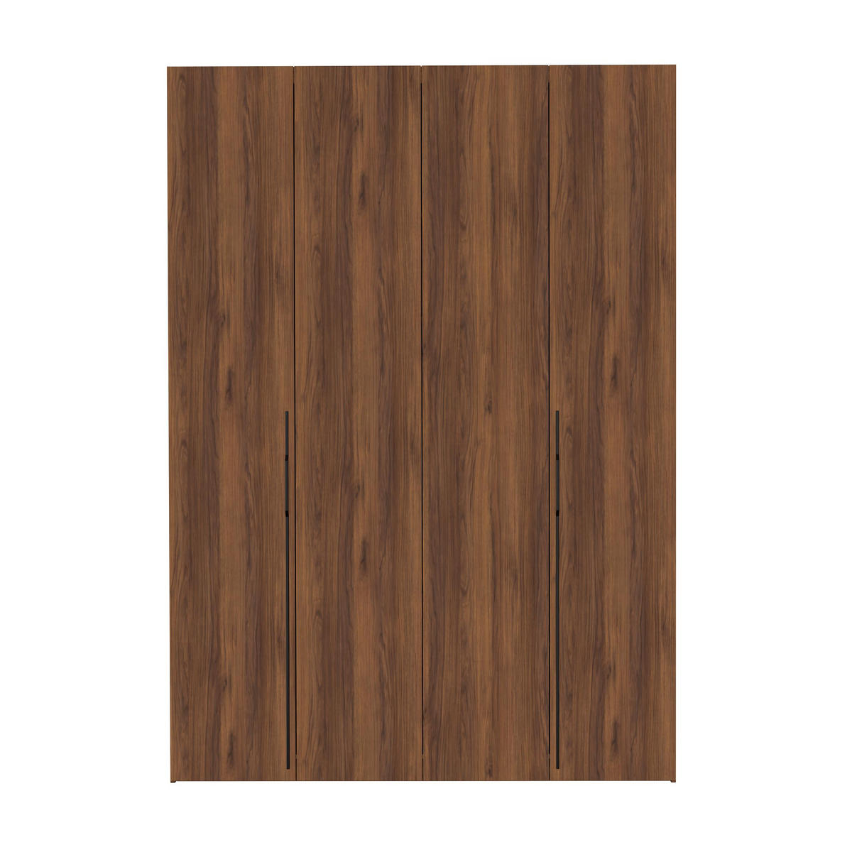 FALTTÜRENSCHRANK Omodeo 170 cm breit in Warmia-Nussbaum – mit WingLine-Falttüren - Walnussfarben, Holzwerkstoff (170/240/58cm) - AX Living